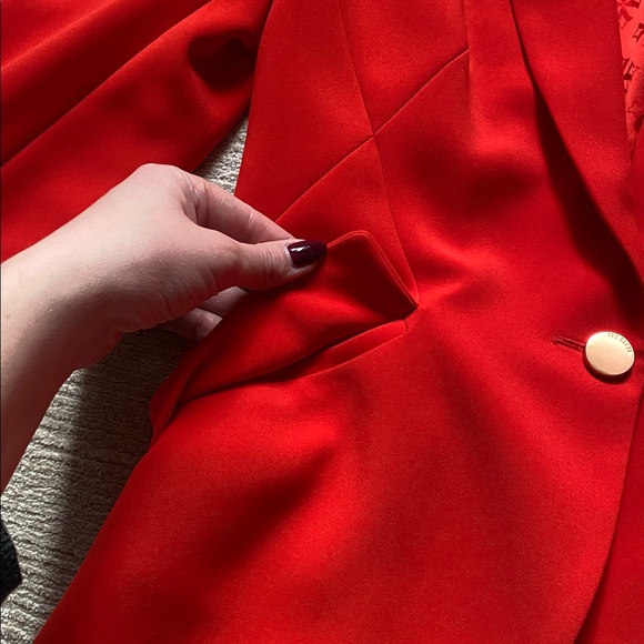 Ted Baker London Anita Aniita Angular Blazer Jacket 1 Button Closure - Picture 5 of 12